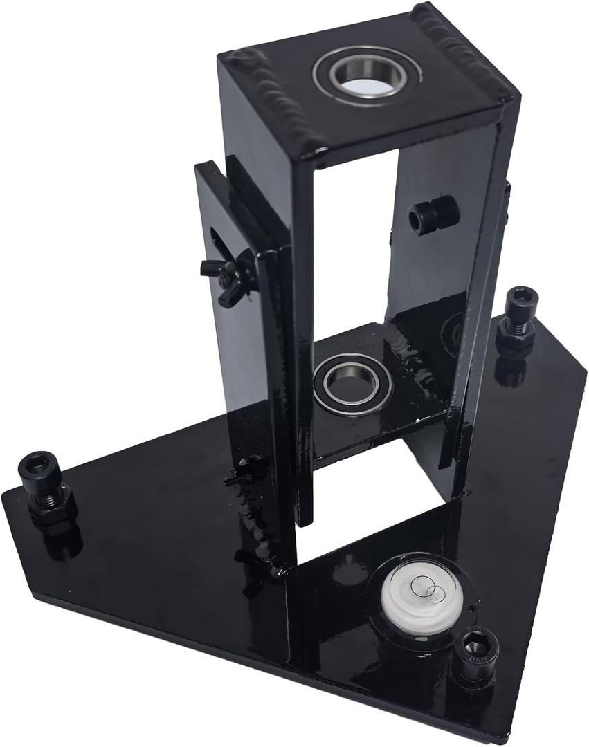 Pool Fence Drill Guide with Bubble Level, Drilling Aid, Adjustable Drilling Tilt Angle, Prevents Shifting of Drilling Position, Black