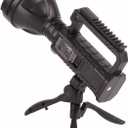 Acouto LED USB Rechargeable Flashlight with Tr and Power Display for Outdoor S