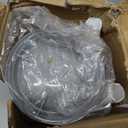 2 Pack Toilet Bowl Brush with Holder for Bathroom, Under-Rim Double Brush Head, Long Handle Household Cleaning Brushes Set (2 Pack Grey Brush with Holder)