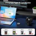 Acer CFexpress Type B Card Reader, 10Gbps USB 3.2 Gen 2 CF Express Type B Card Adapter, 2-in-1 USB-C&USB-A CFB Card Reader Compatible with iPhone 17/16/15, Laptop, MacBook Neo/Pro/Air, iPad, Android