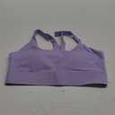 Sports Bras for Women High Support, Sewn in Cup Sports Bras Adjustable Straps Sexy Outdoors Workout Yoga Top (Medium, Purple)