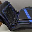 BOSSTIN 88 Key Keyboard Case with Wheels, Inner Size: 52.5"x 15"x 7", Waterproof Padded Rolling Gig Bag Keyboard Piano Case for 88 Key Piano Keyboard (Blue)