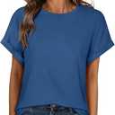 ANRABESS Oversized Tshirts for Women Summer Tops Short Sleeve Casual Loose Basic Tee Shirt Cute Outfits 2025 Trendy Clothes,M