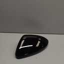 Left Driver Side Mirror Cover Cap Compatible with VW Jetta 2019-2024 | Clip-on Door Exterior Rearview Mirror Trim without Turn Signals, Not Sticker Type, Glossy Black