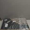 Lahome Modern Rainbow Easy Jute Carpet, Washable 5x7 Area Rugs for Living Room Patio Black Farmhouse Indoor Outdoor Rugs, Contemporary Natural Non Slip Floor Carpet for Office RV Backyard (Dark Grey/Charcoal Black)