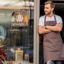 AuldHome Design Farmhouse Fall Door Sign, Wooden Door Decoration 12.5 x 12 Inches