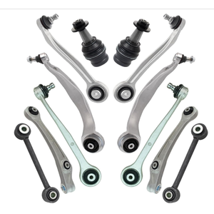 TRQ Front Suspension Kit Ball Joint Control Arm Control Arm with Ball Joint Sway Bar Stabilizer Link Compatible with 2012-2016 Audi A6 2013-2016 A6 Quattro 2012-2018 A7 Quattro 2014-2018 RS7