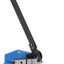 VEVOR Hand Plate Shear 8", Manual Metal Cutter Cutting Thickness1/4 Inch Thick Max, Metal Steel Frame Snip Machine Benchtop 7/16 Inch Rod, for Shear Carbon Steel Plates and Bars, Blue