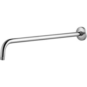 OFFO Shower Arm with Flange, 24 in Wall Mount Replacement Angle Shower Head Arm Wall-Mounted For Fixed Shower Head & Handheld Showerhead, Chrome