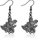 FAADBUK Cartoon Movie Inspired Earring Hei & Pua Earring Hei & Pua Fandom Gift Movie Lover