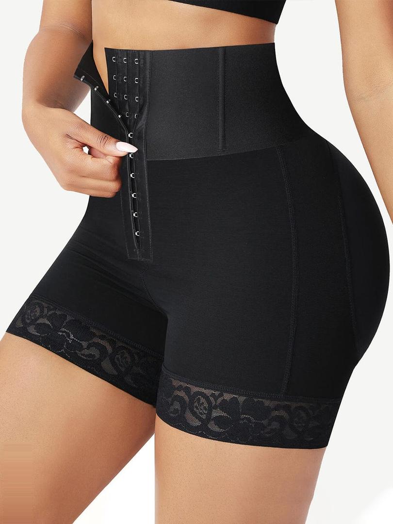 High-Waisted Tummy Control Shapewear Shorts - Body Shaper Butt Lifter for Women 6XL Black
