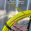 5/16Iin Fiberglass Fish Tape 328ft with Brake System & Movable Stand Duct Rodder Fish Tape Pulling Tool Heavy-Duty electrical conduit for Conduit Wire Pulling【8mm x 100m 】