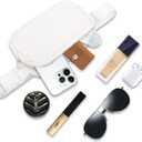 VOROLO Fanny Pack For Women And Men Crossbody Bag Belt Bag with Adjustable Strap Graduation Gifts PU White