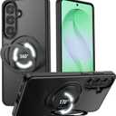 VUM Galaxy S26+ Case, MagSafe, 360 Stand, Shockproof, Camera Guard, Black