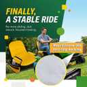 Upgraded Tractor Seat Cover,Lawn Mower Seat Cover,Compatible with John Deere, Cub Cadet,Kubota,Riding Mower Seat Cover with Pouch,Weatherproof 600D Heavy Duty (Medium)