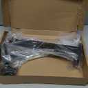 6 Pack - 12 inch Black Hidden L Shelf Bracket (1/5 Inch Thicked) Iron Floating Shelf Brackets Rustic Industrial Metal Brackets for Shelf Support