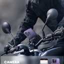 Lamicall Motorcycle Phone Mount Holder - [Camera Friendly] [1s Lock] Bike Phone Holder Handlebar Clamp, Bicycle Scooter Phone Clip, Gifts for iPhone 17, 16, 15 Pro Max, Galaxy S25 Ultra, 4.7-7" Phones