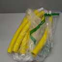 Motionchic Exercise Fitness Hoop for Women 37 Inch Removable Adjustable Weighted Hoop Suitable for Adult Weight Loss and Home Fat Burning Exercise Workouts Gym (Yellow)