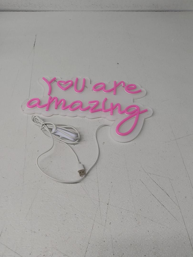 Pink You Are Amazing Neon Signs for Wall Decor,Amazing Led Neon for Girls Bedroom Wall Decor,Girls Light Up Sign for Birthday Wedding Party,Valentines Day Decor
