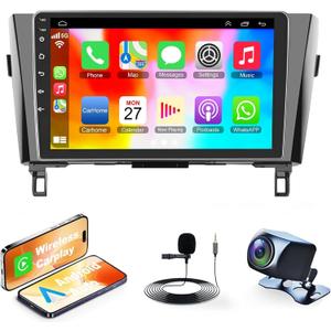 4G+64G Android 12 Car Stereo for 2014-2018 Nissan Rogue X-Trail Qashqai,5G WiFi Rogue Radio with 10.1'' Touchscreen Head Unit,Wireless Carplay/Android Auto,GPS Navi,Bluetooth 5.2,HD Rear Camera,SWC/FM 4G+64G Android 12 Car Stereo for 2014-2018 Nissan Rogue X-Trail Qashqai,5G WiFi Rogue Radio with 10.1'' Touchscreen Head Unit,Wireless Carplay/Android Auto,GPS Navi,Bluetooth 5.2,HD Rear Camera,SWC/FM