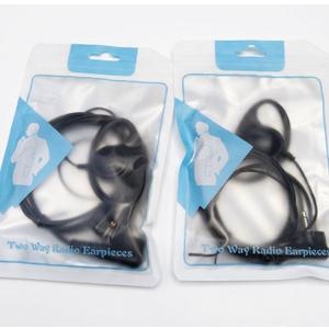 2-Pack Professional Two-Way Radio Earpieces with Microphone & PTT2 