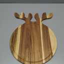 New – Reindeer Charcuterie Board – Acacia Wood Christmas Cutting Board (17x13in) Holiday Serving Tray, Winter Cheese Board, Wooden Christmas Platter & Kitchen Decor Gift for Festive Entertaining