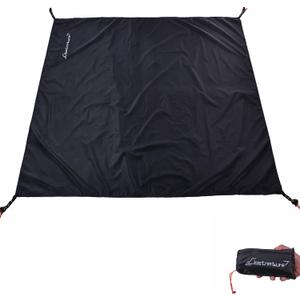 Clostnature Tent Footprint - Waterproof Camping Tarp, Heavy Duty Tent Floor Saver, Ultralight Ground Sheet Mat for Hiking, Backpacking, Hammock, Beach - Storage Bag Included (6 Person(118'' x 118''), Black)