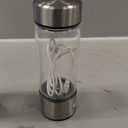 Hydrogen Water Bottle,Portable Hydrogen Water Generator Machine, Improve Water in 3 Minutes Quick Electrolysis, Suitable for Home, Office, Travel, Daily Drinking (Silver)