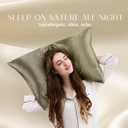 ZIMASILK 100% Pure Mulberry Silk Pillowcase for Hair and Skin Health,Soft and Smooth,Both Sides Premium Grade 6A Silk,600 Thread Count,with Hidden Zipper,1pc(Standard 20''x26'',Olive Grey)