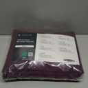 LuxClub 4 PC Full Sheet Set, Breathable Luxury Bed Sheets, Deep Pockets 18" Wrinkle Free Cooling Bed Sheets Machine Washable Hotel Bedding Silky Soft - Eggplant Full