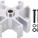 Keenso 1in Fan Spacer Kit,Aluminum Radiator Fan Spacer Kit 1210 Replacement for GM SBC BBC Short Long Water Pump