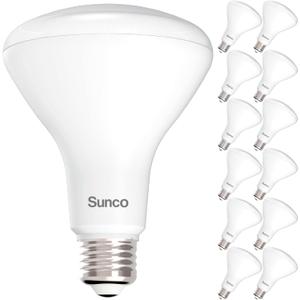 Sunco 12 Pack BR30 Light Bulbs LED, Recessed Can Light Bulbs, Indoor Flood Bulb, 850 LM, 11W (65W Equivalent), 4000K LED Light Bulb Cool White, Dimmable, E26 Base, for Home, Kitchen, Bedroom UL