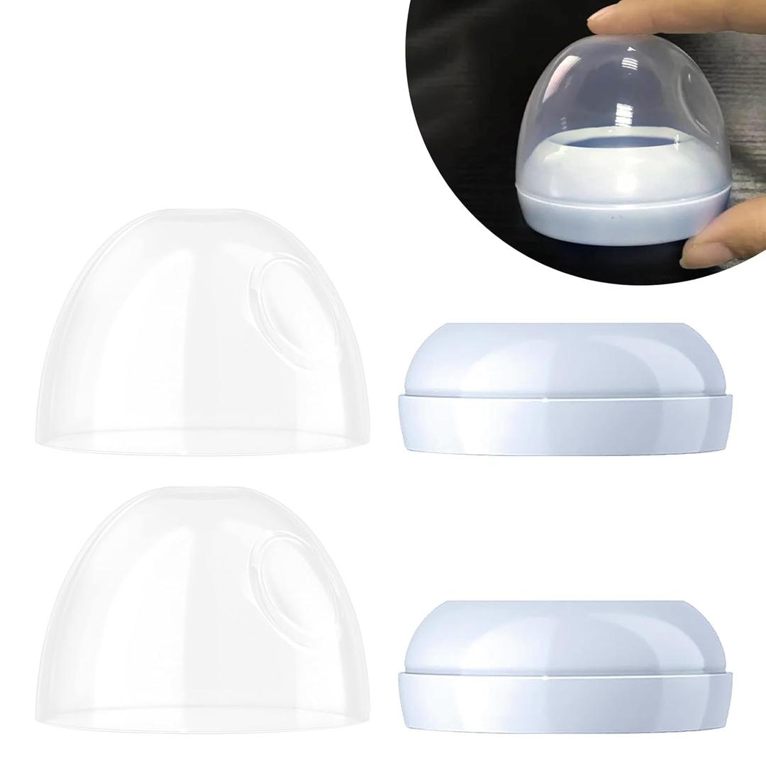 Baby Bottle Caps Replacements - Dome Caps Collar Accessories for Philips Avent Bottles, Nipple Rings for Philips Avent Natural Bottles - 2-Pack Baby Bottle Rings and Caps Kit