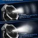 Misting Fan, Portable Camping Fans with 9oz Water Tank, 24000mAh Rechargeable Fan with 4 Speed, Battery Powered Fans with 120H Cooling, Last 5H Mist, 2 Mist Modes, Light, Outsides/Summer Essential, high-capacity