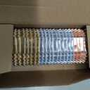 Layhit 600 Pcs Square Mini Foil Cupcake Liners Disposable Brownie Square Baking Cups Foil Muffin Liners Cupcake Papers Party Supplies for Weddings Birthdays Baby Showers (Bright Color)
