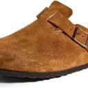 Birkenstock Men's Boston Soft Footbed Clogs, Mink, 8 Medium US