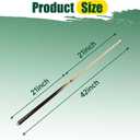 HMQQ Pool Cue Sticks 42"/48"/58" Billiard Cues with 13mm Leather Tip 17oz/18oz Standard or 20oz Heavy Set of 2 or 4 Durable 2-Piece Pool Sticks for Beginners, Adults, Home & Bar