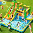 FBSPORT Inflatable Bounce House Double Water Slide for Big Kids, 10 ft 6.3 in x 18 ft 1.1 in x 20 ft 0.79 in