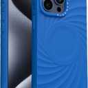 ORNARTO Vortuxe for iPhone 15 Pro Case 6.1" | 2X MIL-STD Drop Protection | Compatible with MagSafe | Sleek Aesthetic Liquid Silicone Phone Cover - Azure