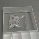 17cm Doll Clothes Closet with 13 Hangers Clothes Storage for Figures Wardrobe Furniture Accessories 17cm Doll Accessories Display Box Portable Storage for Dollhouse(White)