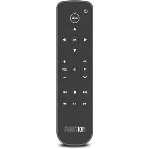 Function101 F101-ATVRM Replacement Button Remote for Apple TV | Infrared Connectivity | 2 AAA Batteries Included