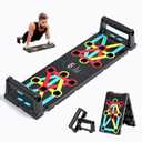 Push Up Board Exercise & Fitness Portable Foldable Strength Training Pushup Stands Home Workout Equipment Multi-Functional Fitness Floor Chest Muscle Exercise for Man and Women (FWCB01)