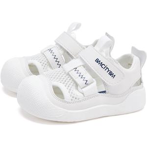 BMCiTYBM Baby Girls Boys Sandals Infant Toddler Summer Shoes Non-Slip 6-24 Months (12-white)