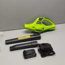 Mueller UltraStorm Leaf Blower Cordless Electric, 140 MPH 20 V Powerful Motor with 1 Batteries and Charger, 2 Speed Levels, 1hr Charge, Lightweight, Blowers for Lawn Care, Blower for Snow