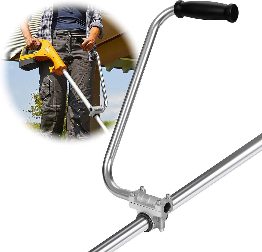 Ergonomic Weed Eater Handle Extension - Back Saver Trimmer Grip for Lawn Care and Landscaping, Durable Weedeater Handle for Comfortable Use