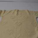 Tutorutor Womens Cute Heart Love Print Valentine Sweater Tops Oversized Crew Neck Dot Ball Loose Knitted Jumper Pullover (Large, As Show(beige Yellow))