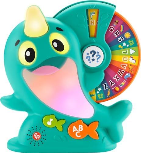 Fisher-Price Toddler Toy Linkimals Learning Narwhal Game for Ages 18+ Months, Compatible Only with Linkimals Items