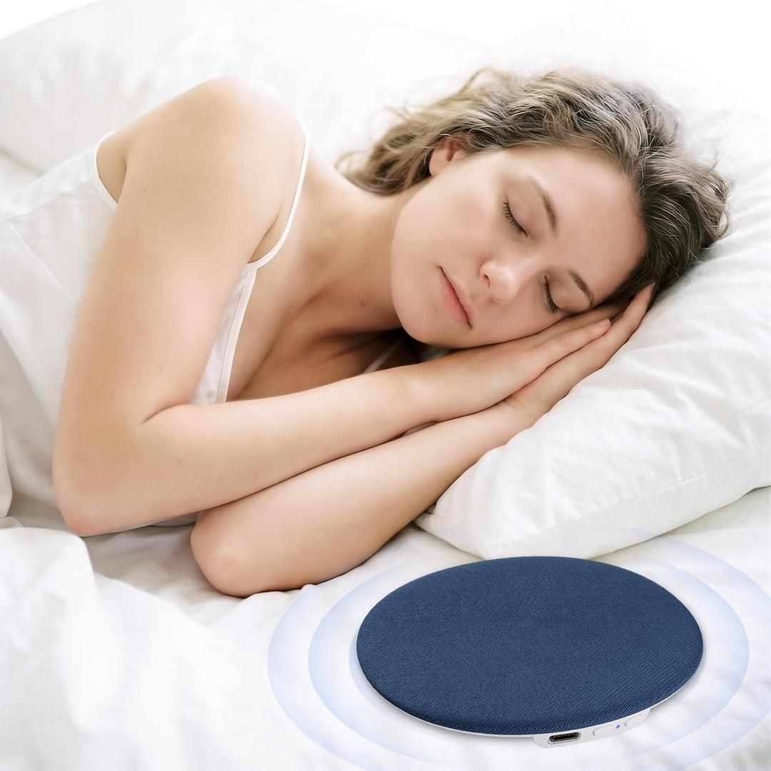 Pillow Speaker for Sleeping, Ultra-Thin Portable Sleep Speaker Under Pillow Bluetooth 6.0, Private Sound Ear Friendly Speaker for Bed, Not Disturb Partner for Side Sleepers Travel Blue