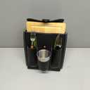 Portable Camping Dish Set - Mess Kit for 2 - All-Black Design, Essential Camping Plates and Utensils for Picnic