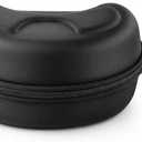 Alomejor Skiing Goggles Case Comfortable Hard Glasses Case with Carabiner Hook Keychain for Snowboard Sport